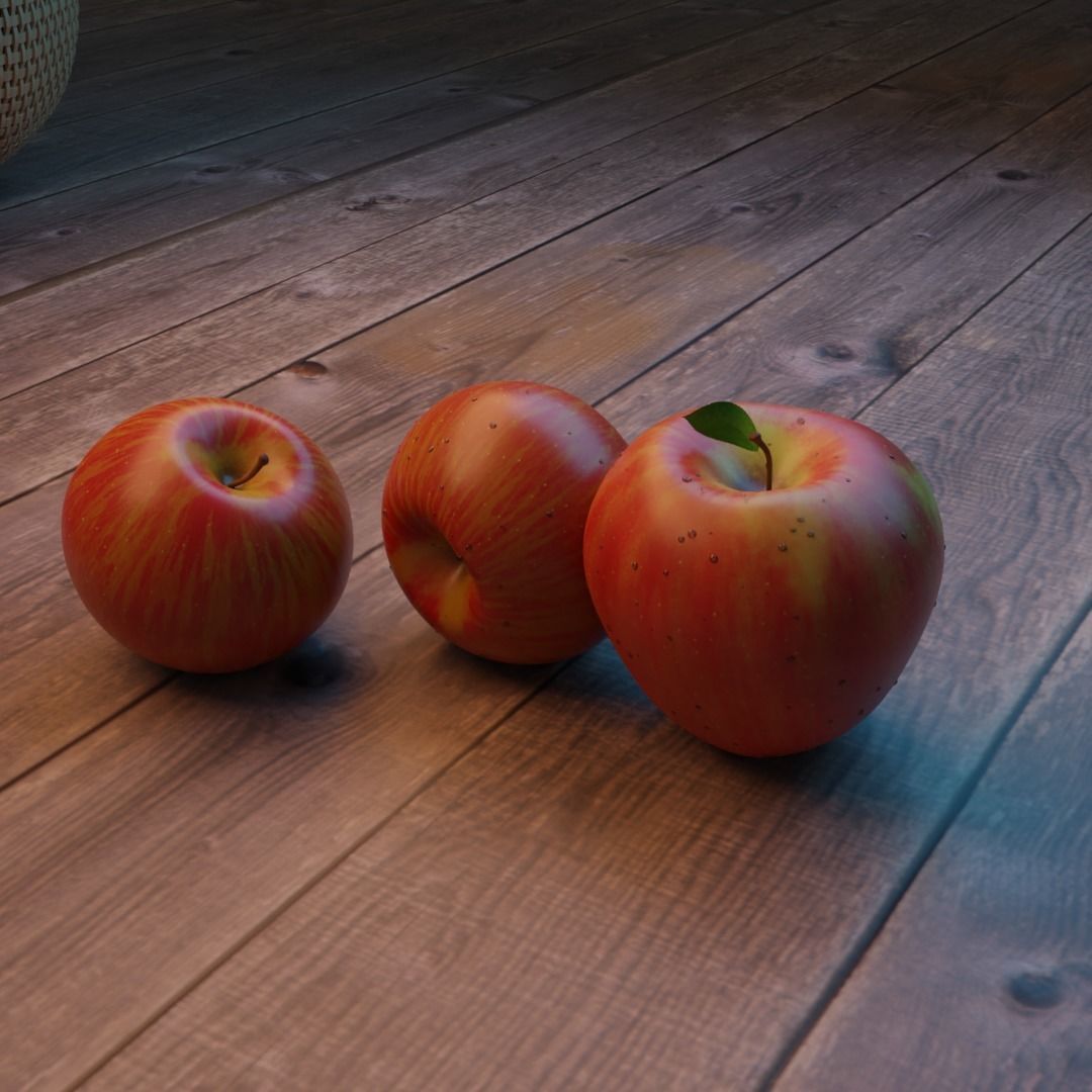 Apple fruit 3d model 3D model_1
