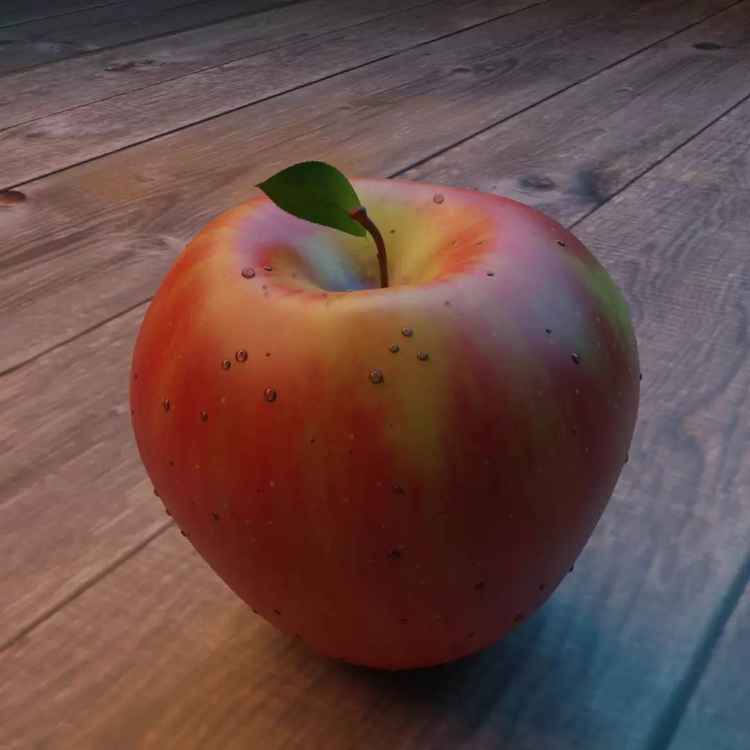 Apple fruit 3d model 3D model_0