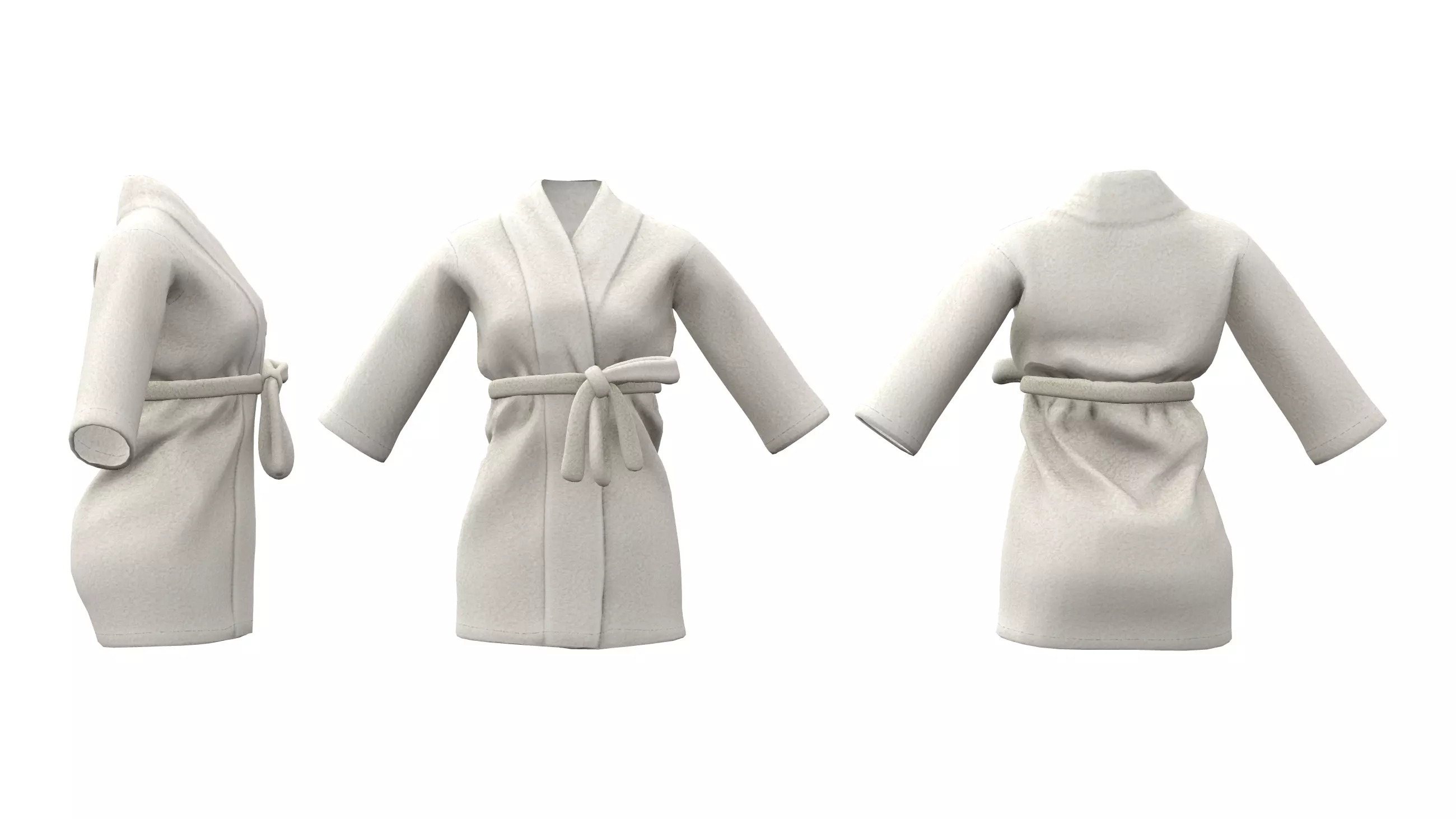 3D model Short Robe VR / AR / low-poly | CGTrader