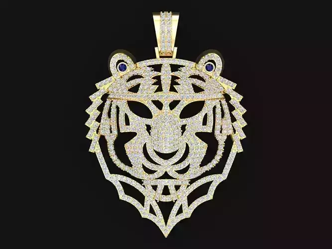 Tiger Pendant - Mens Pendant - N5218