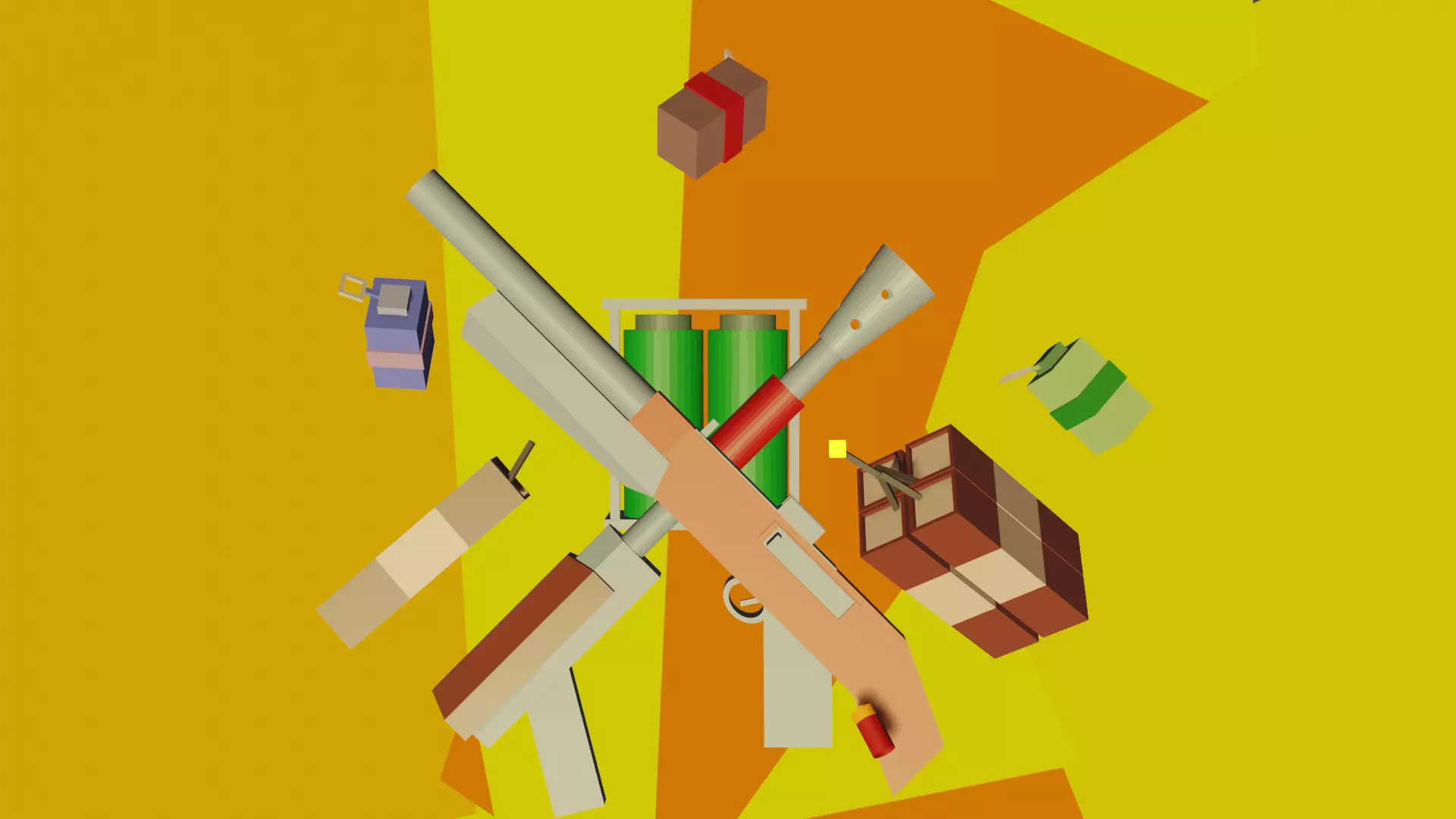 Weapon model pack Free low-poly 3D model