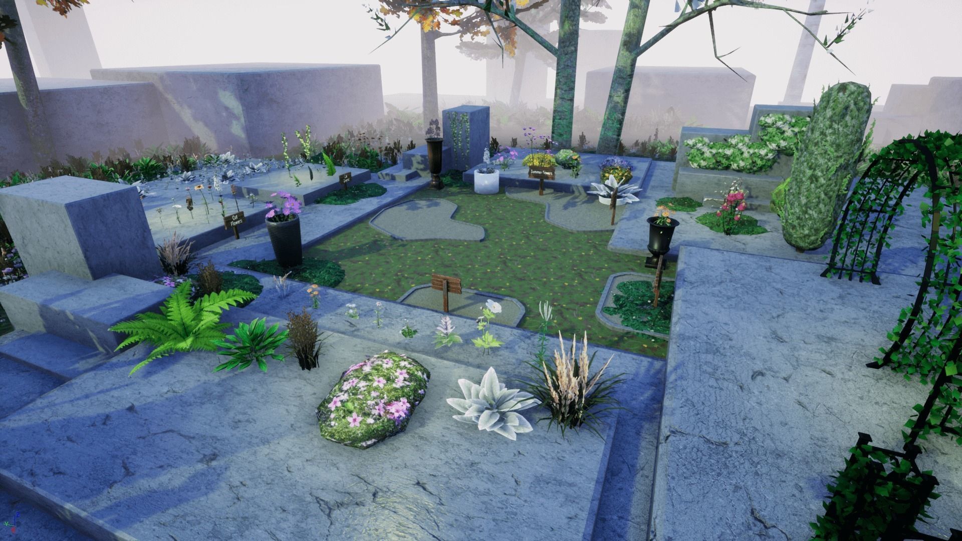 Simplified Foliage MEGA PACK Low-poly 3D model_12