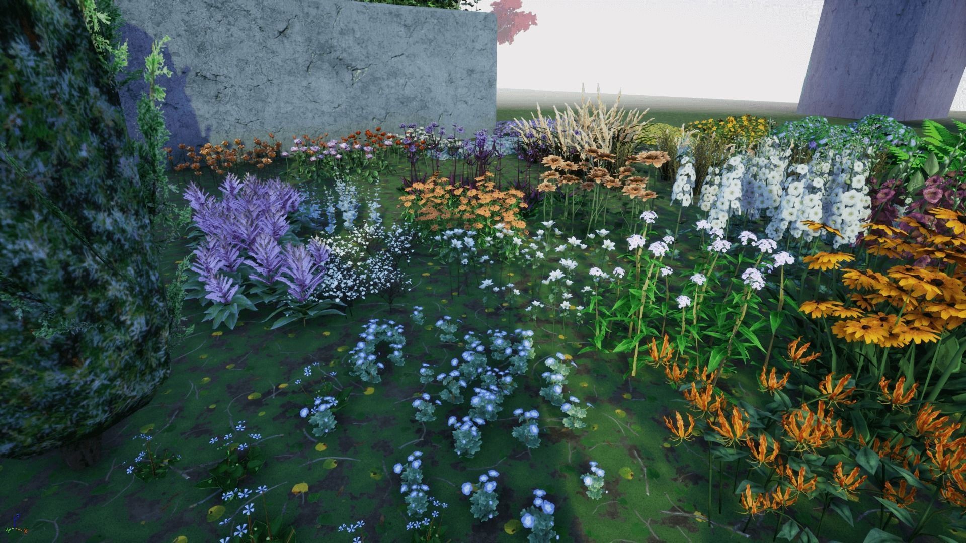 Simplified Foliage MEGA PACK Low-poly 3D model_2