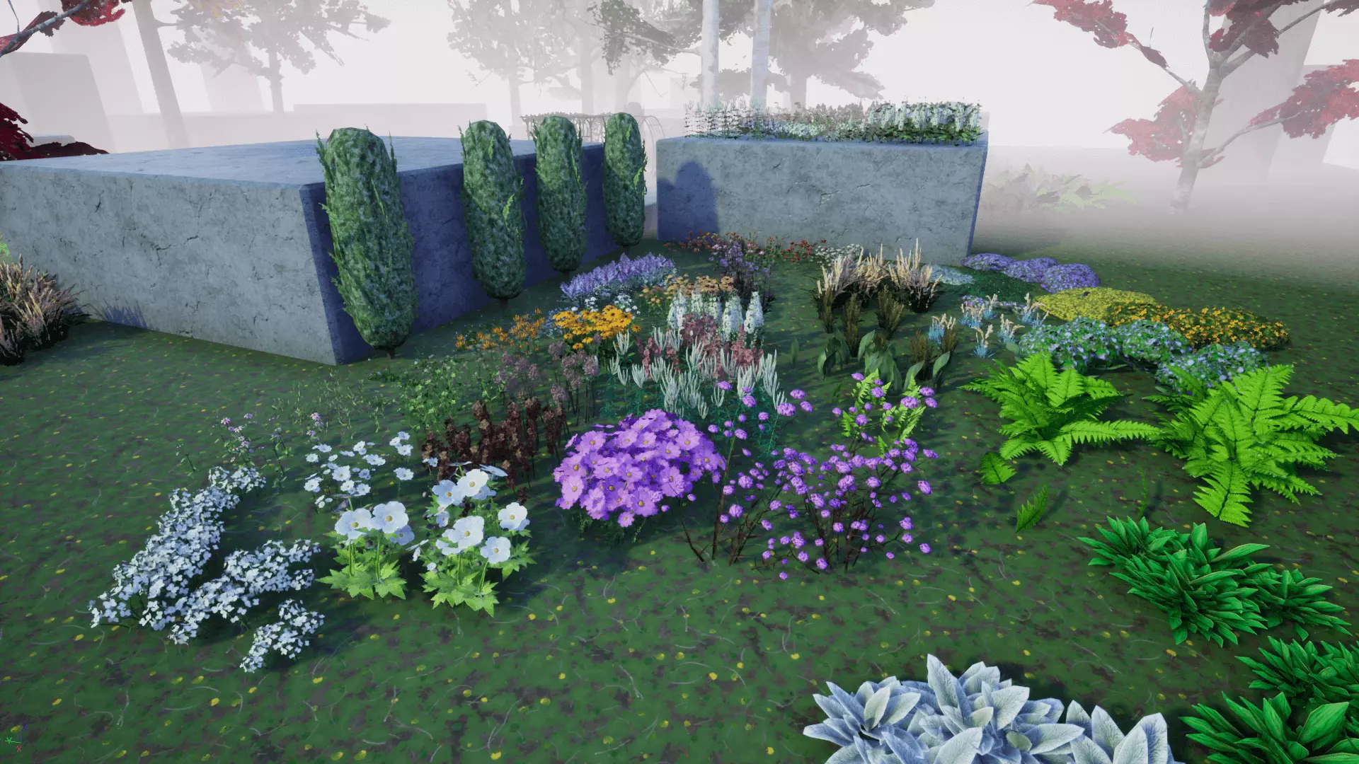 Simplified Foliage MEGA PACK Low-poly 3D model_0