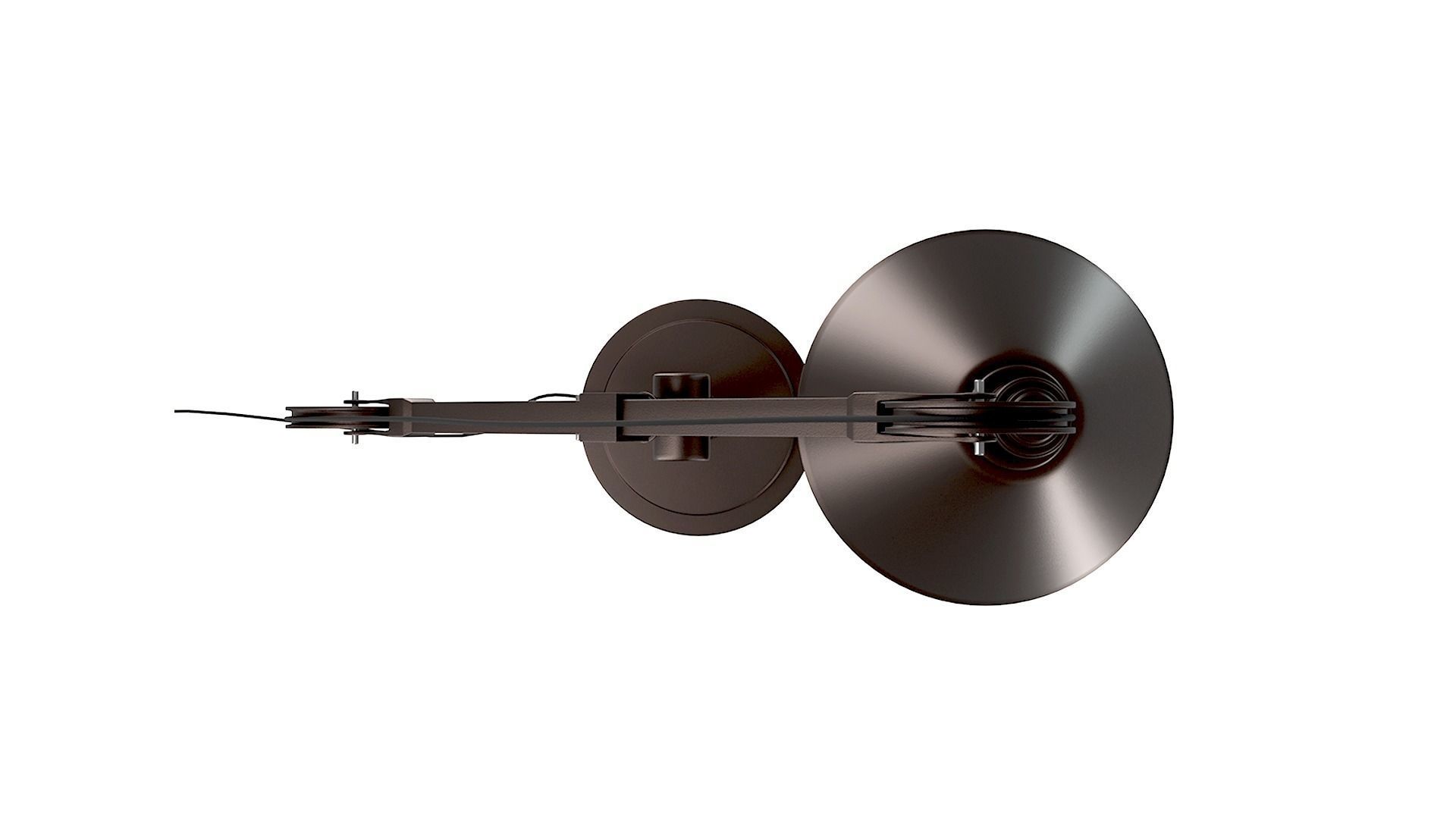 Industrial Pulley Table Lamp 3D Model 3D model_6