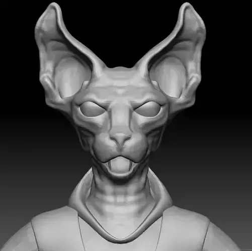 ART-CAT head of sphinx cat