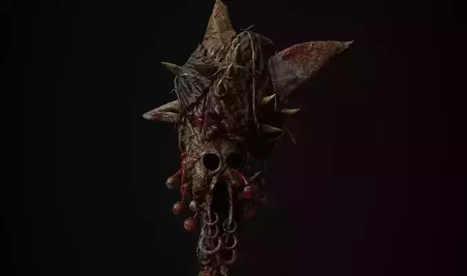 Barbaric Weapon - Game Ready Weapon 3D model