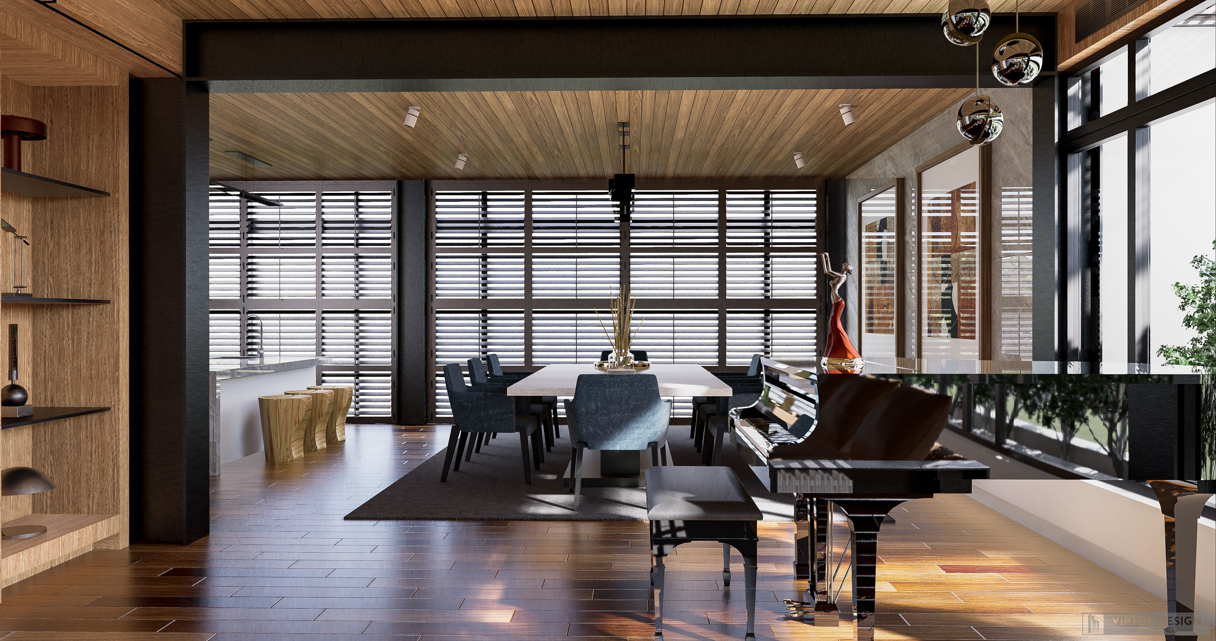 Modern living - B2 3D model_2