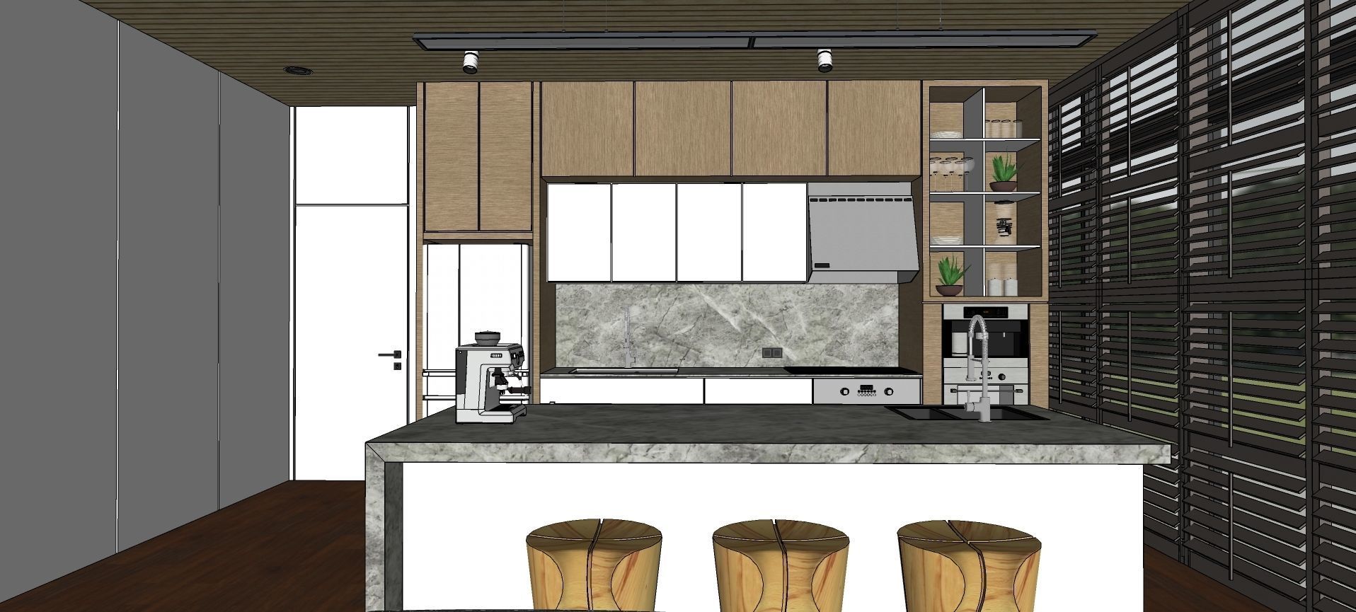 Modern living - B2 3D model_20