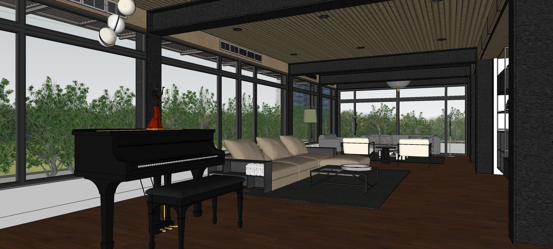 Modern living - B2 3D model_25