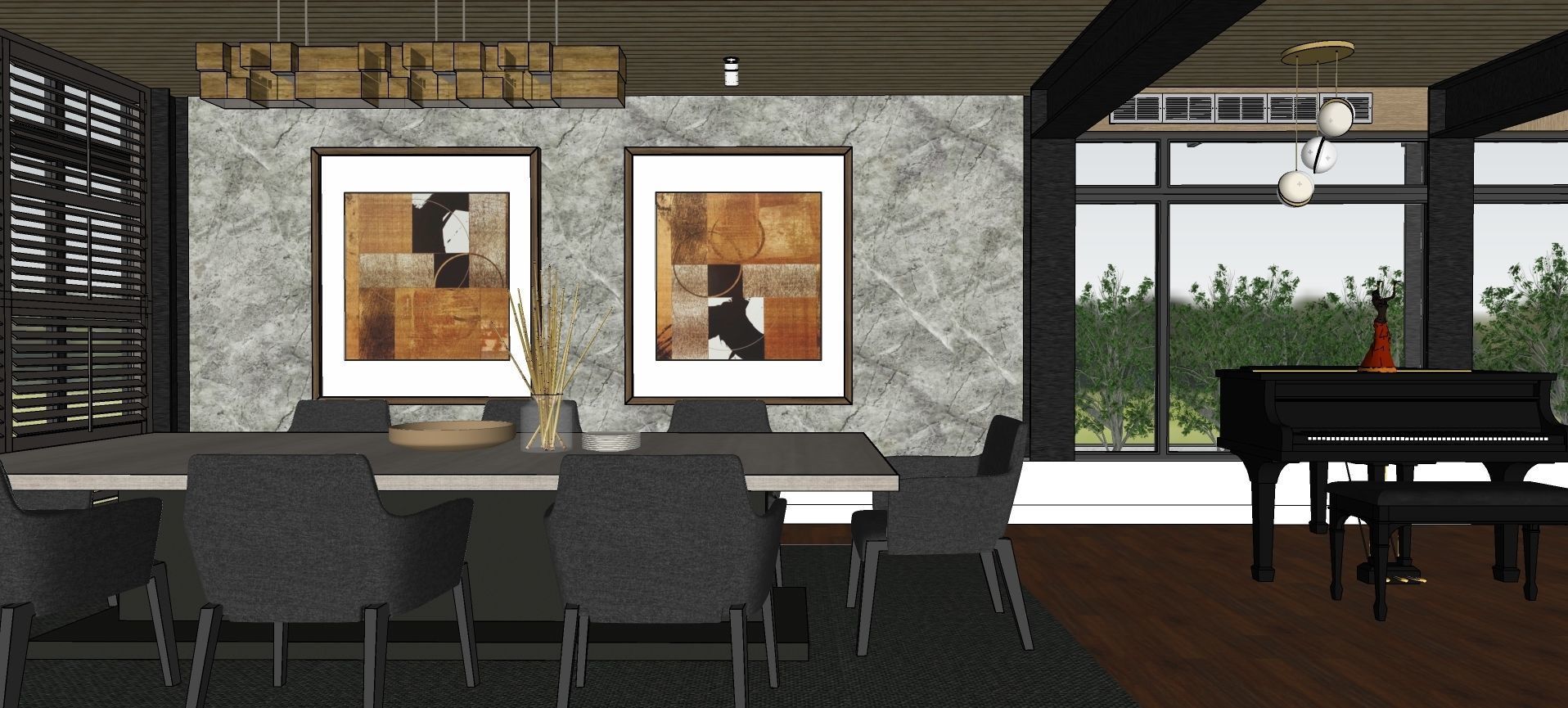 Modern living - B2 3D model_22