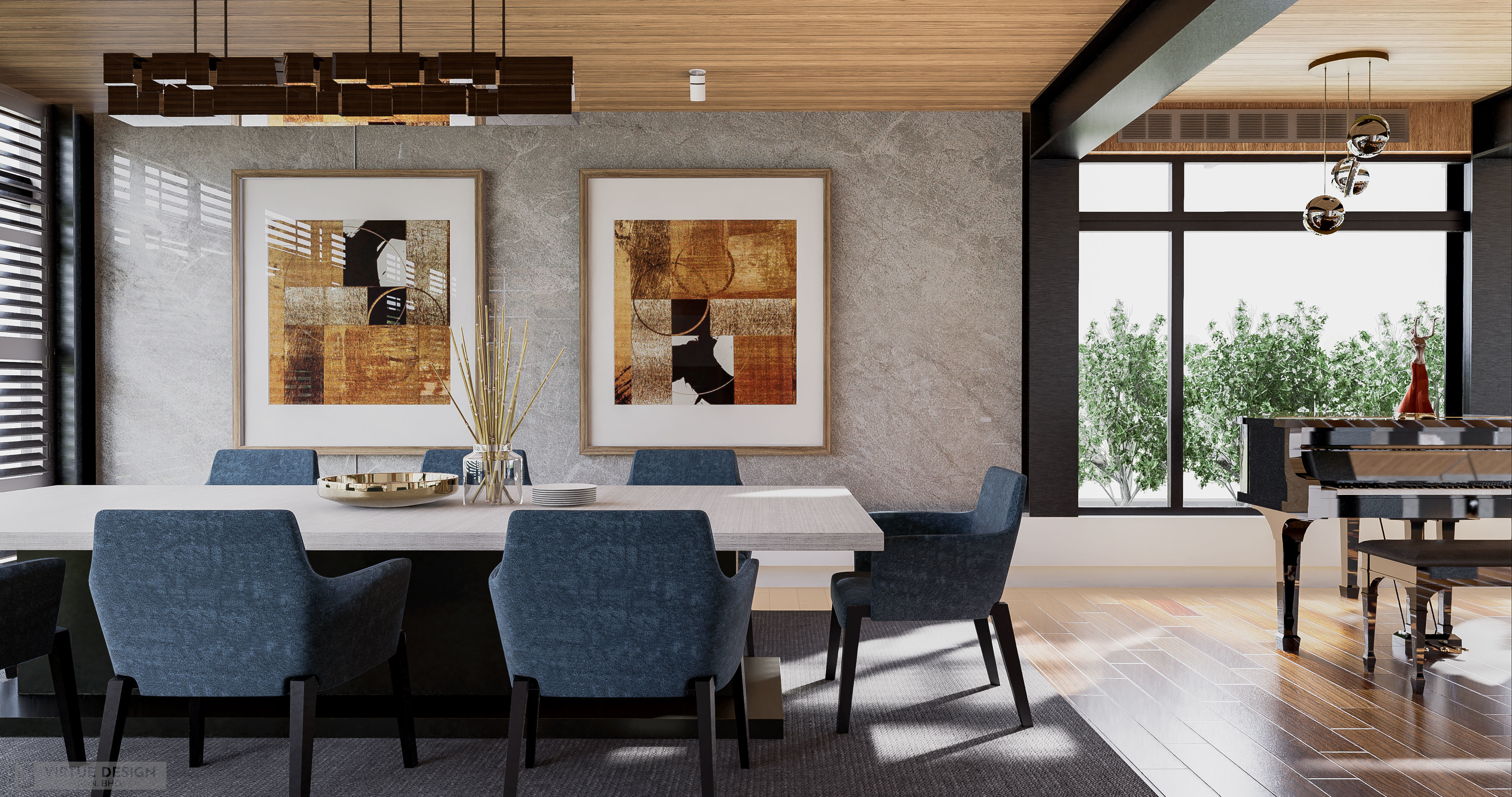 Modern living - B2 3D model_6