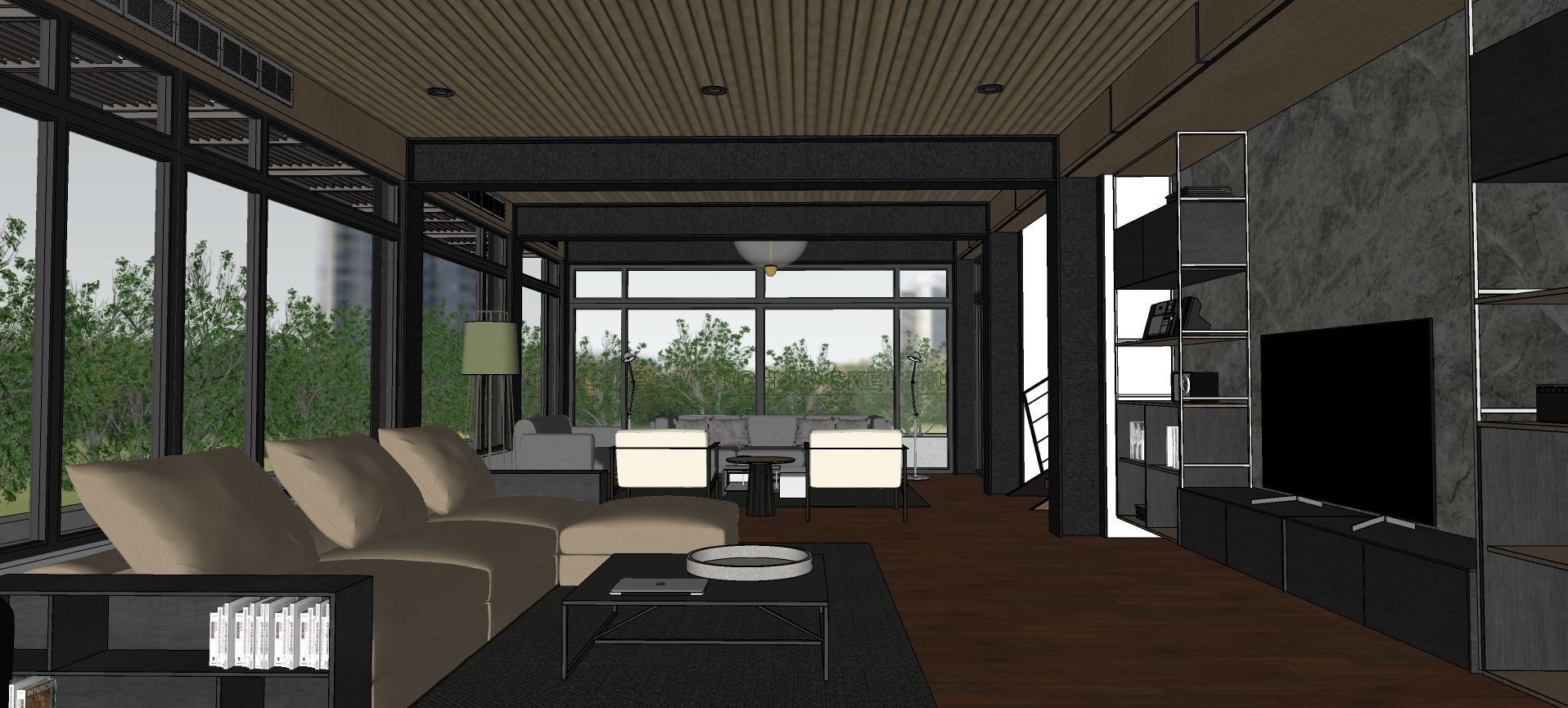 Modern living - B2 3D model_18