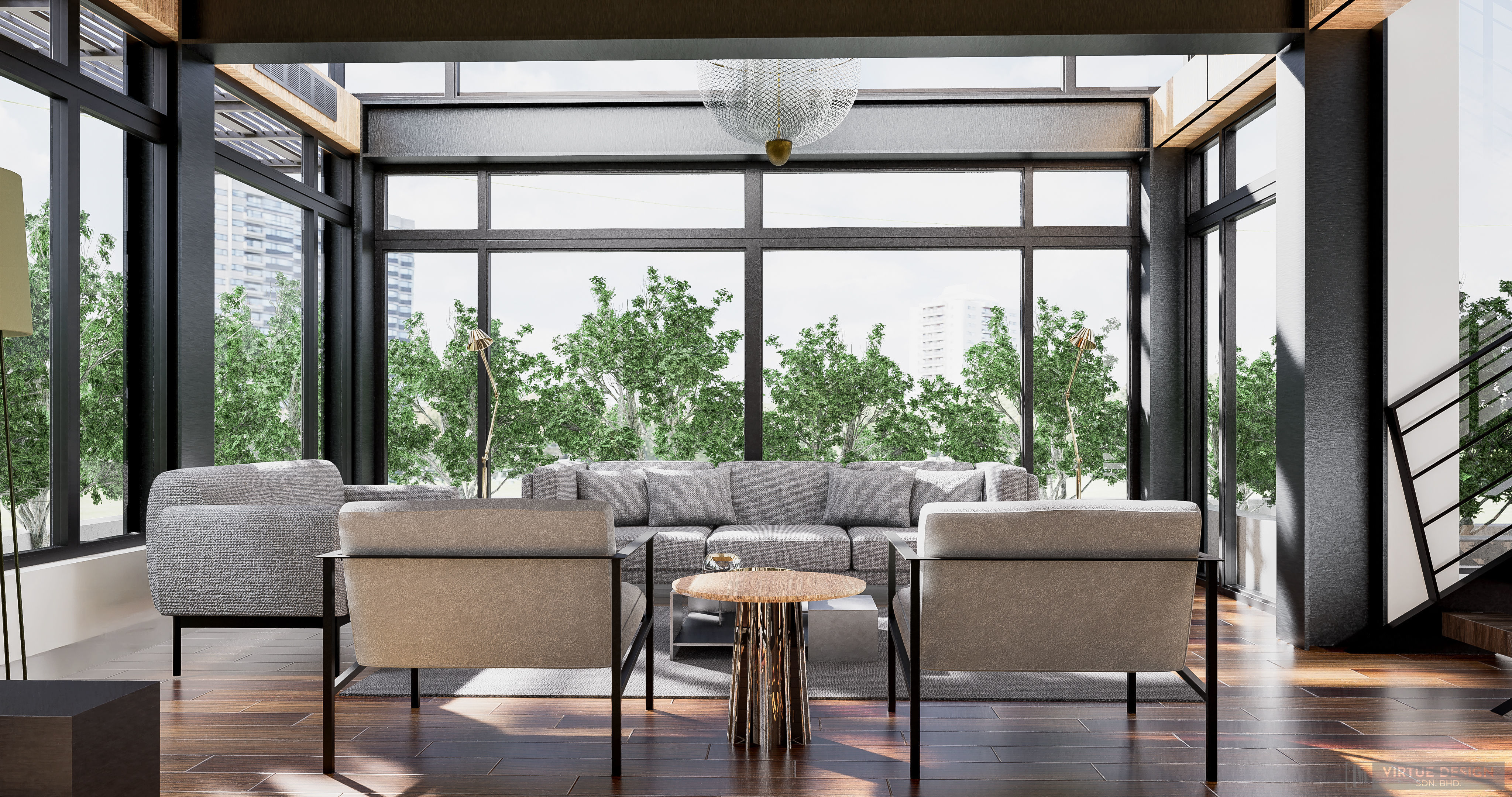 Modern living - B2 3D model_3