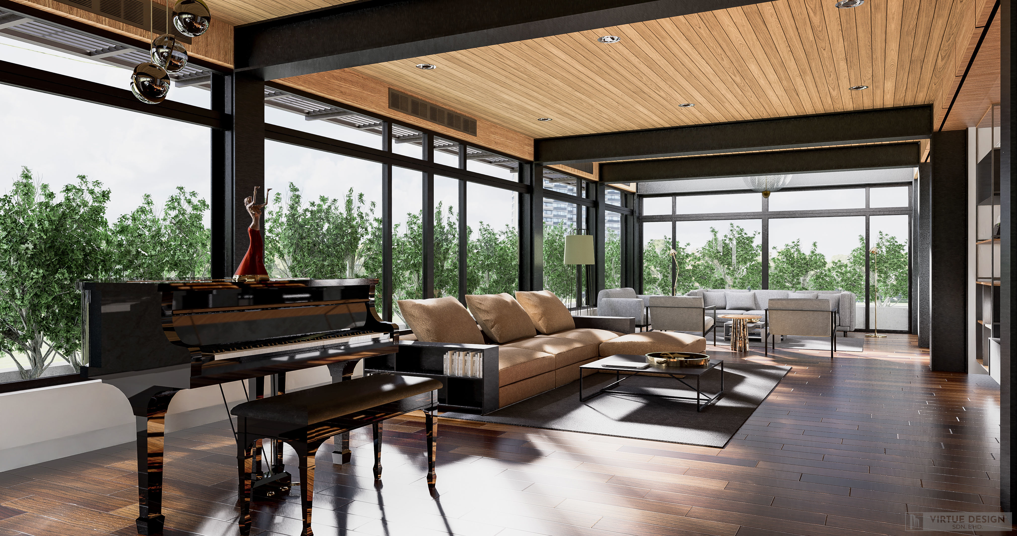 Modern living - B2 3D model_7