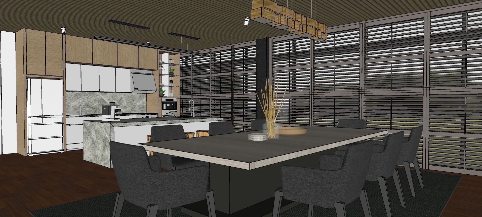 Modern living - B2 3D model_21