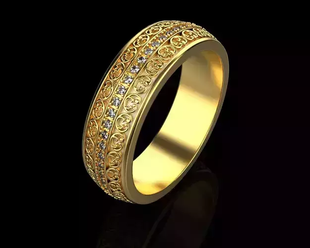 Golden ring 07 3D print model