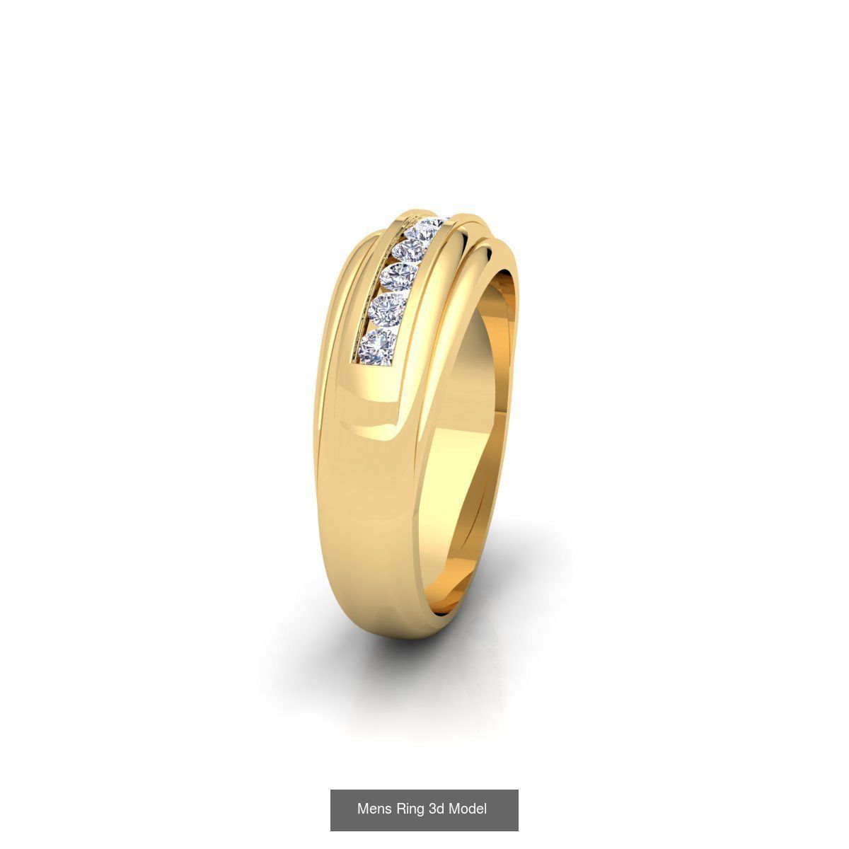 Mens Ring And Band Collection 3d Model  _19