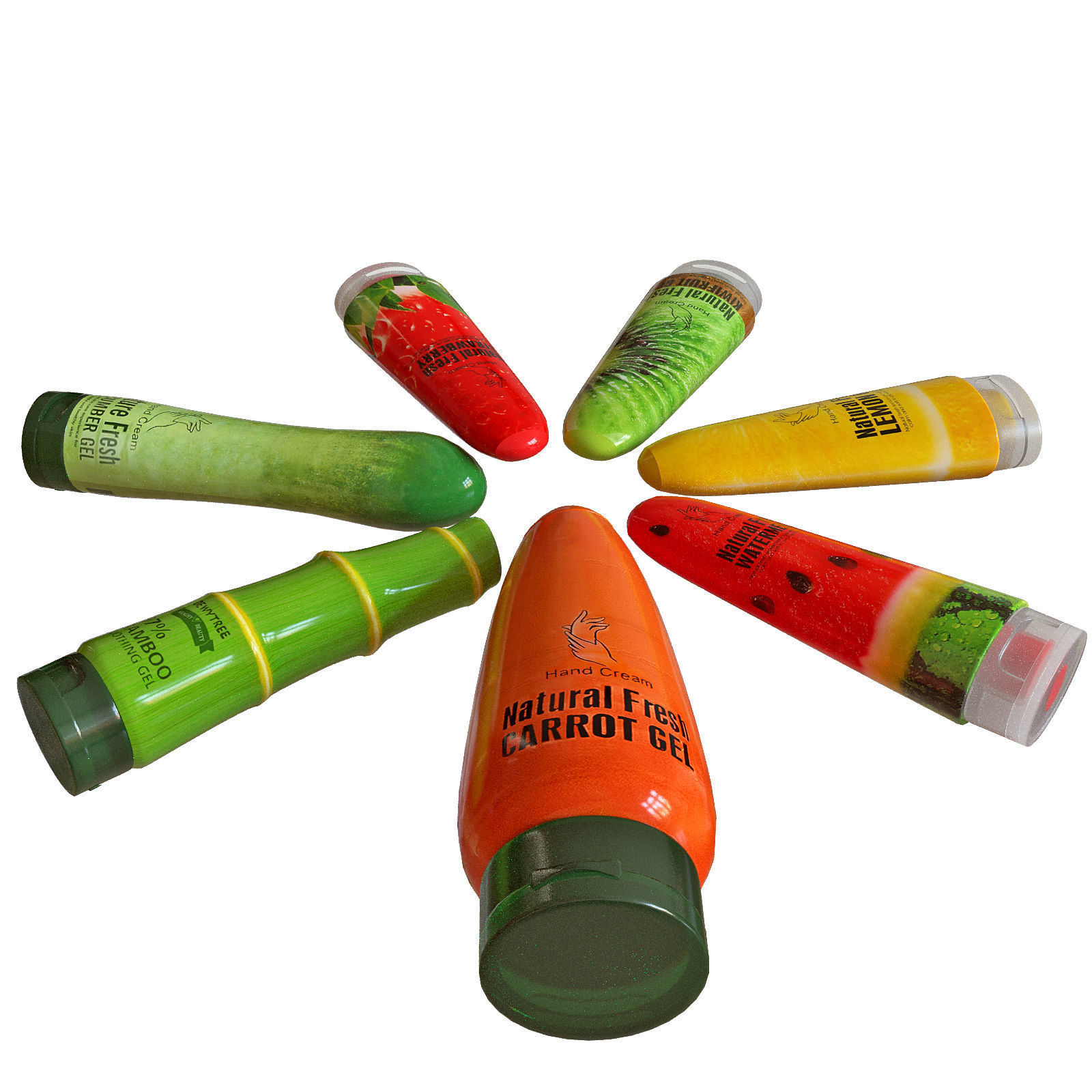Uzon shampoo set 3D model_6