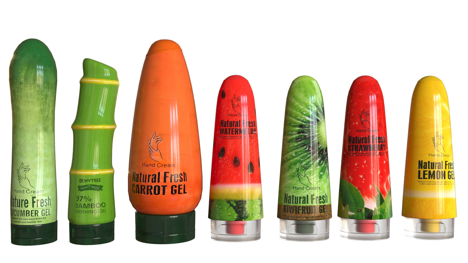 Uzon shampoo set 3D model_0