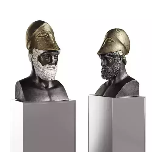 Pericles bust classic black and white