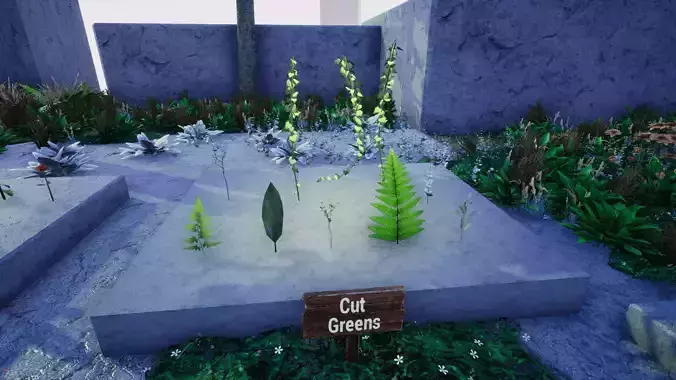 Simplified Cut Greens set