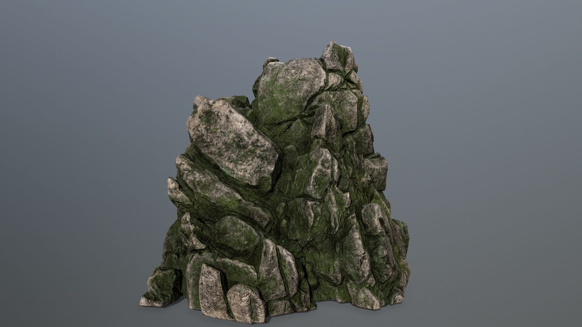 rocks rock Low-poly 3D model_8