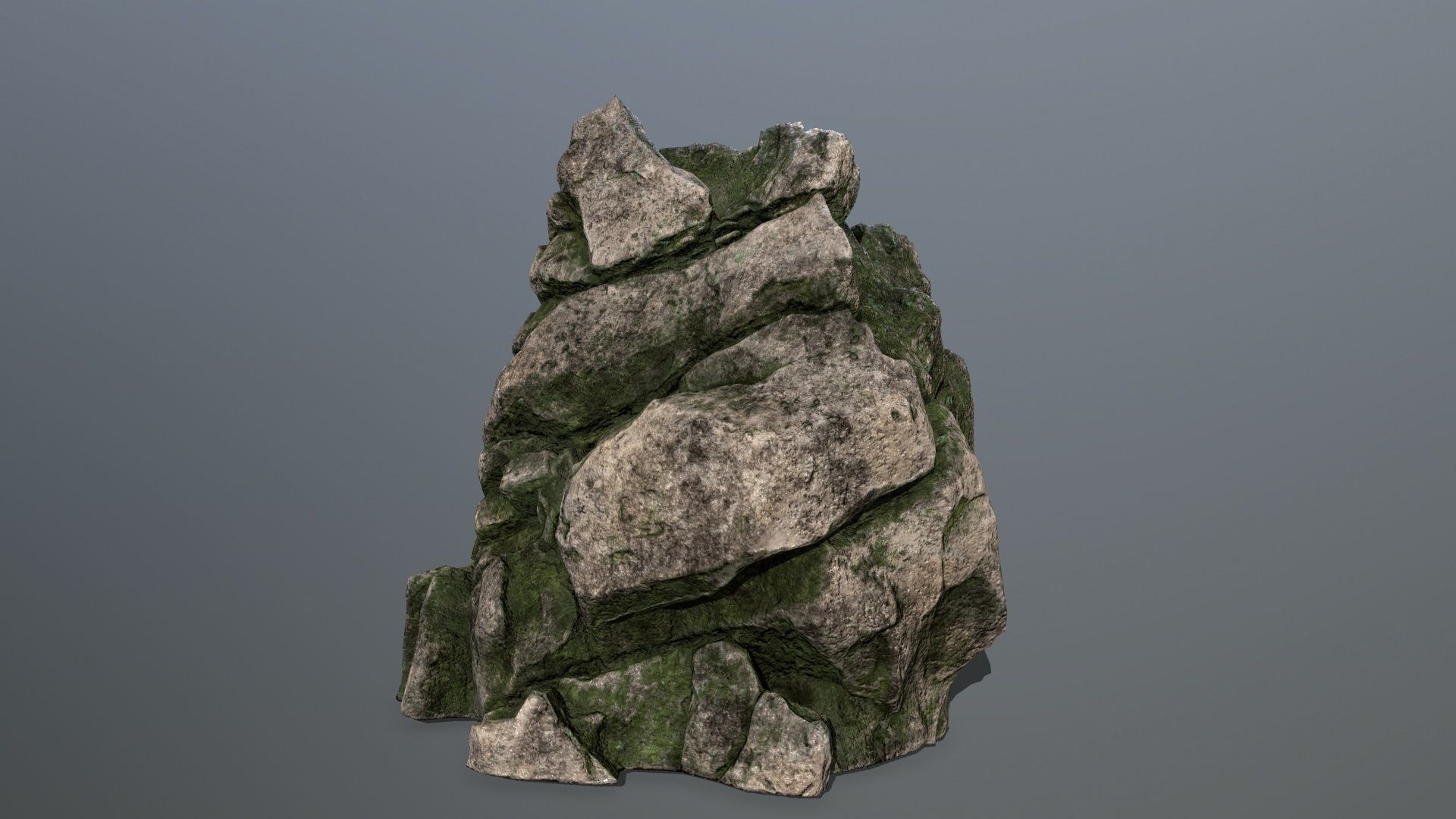 rocks rock Low-poly 3D model_6