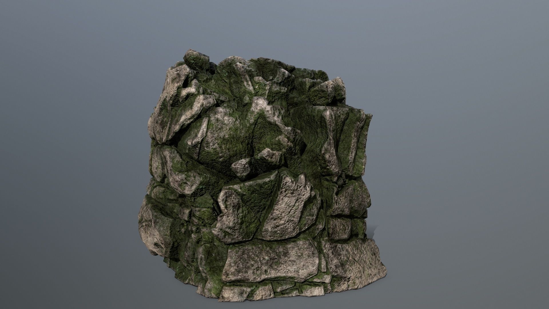 rocks rock Low-poly 3D model_19