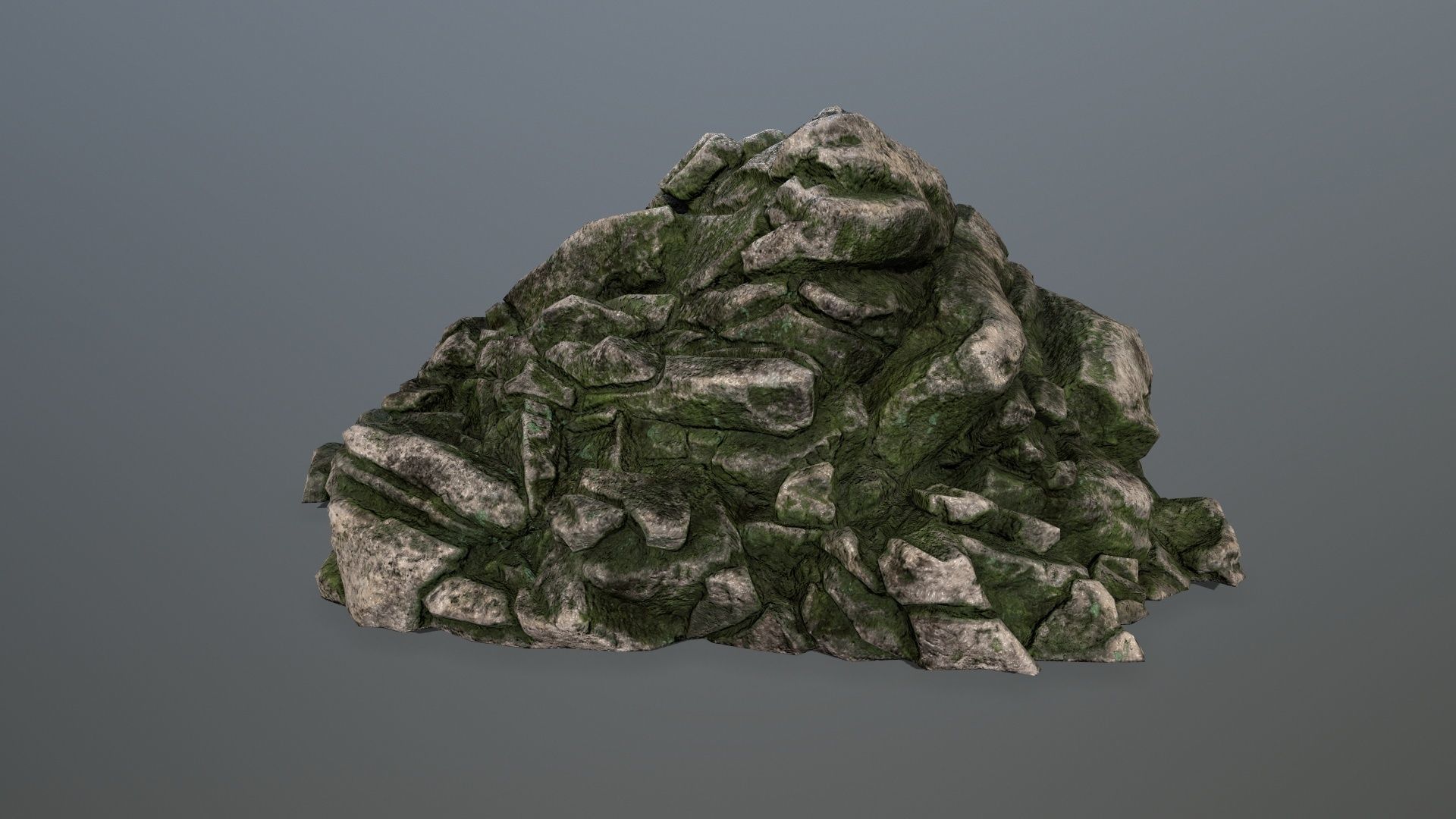 rocks rock Low-poly 3D model_3
