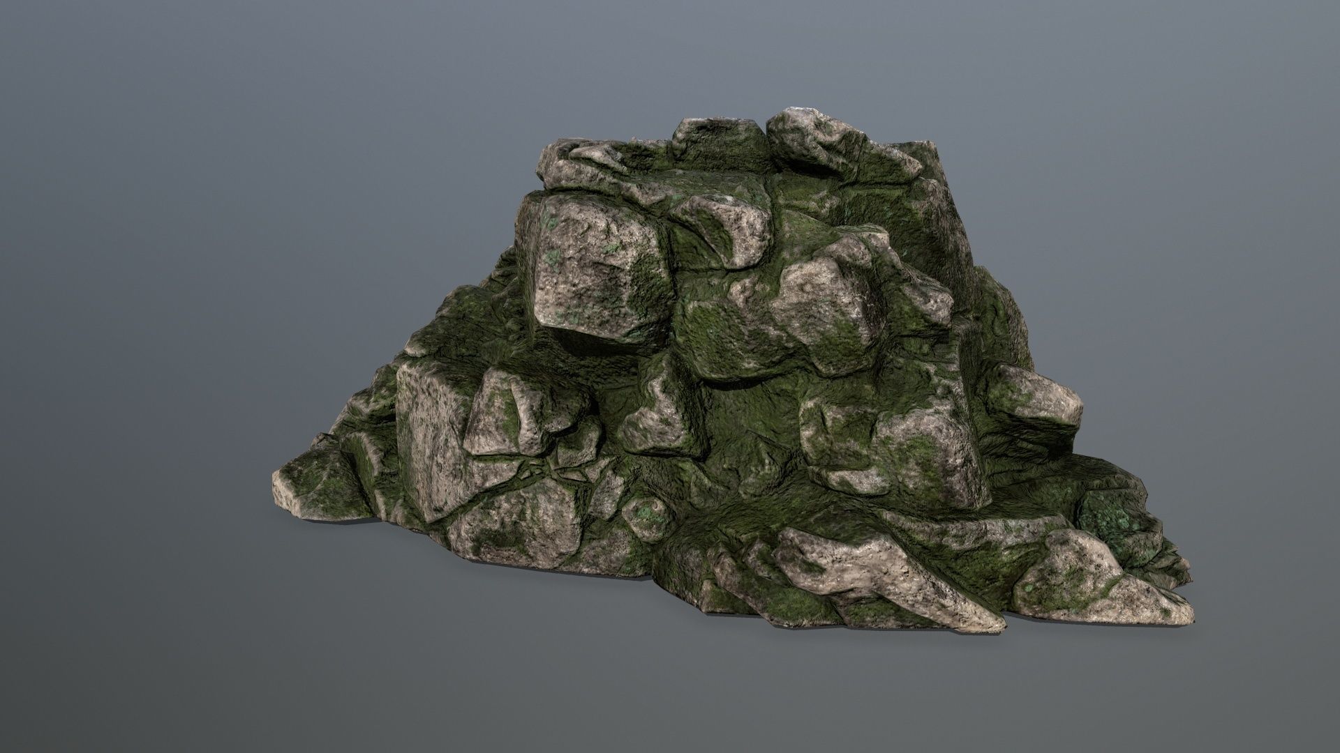 rocks rock Low-poly 3D model_11