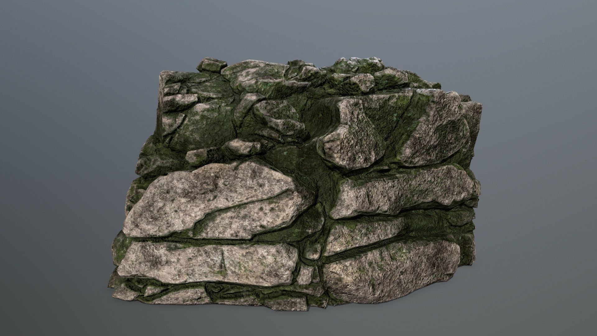 rocks rock Low-poly 3D model_15