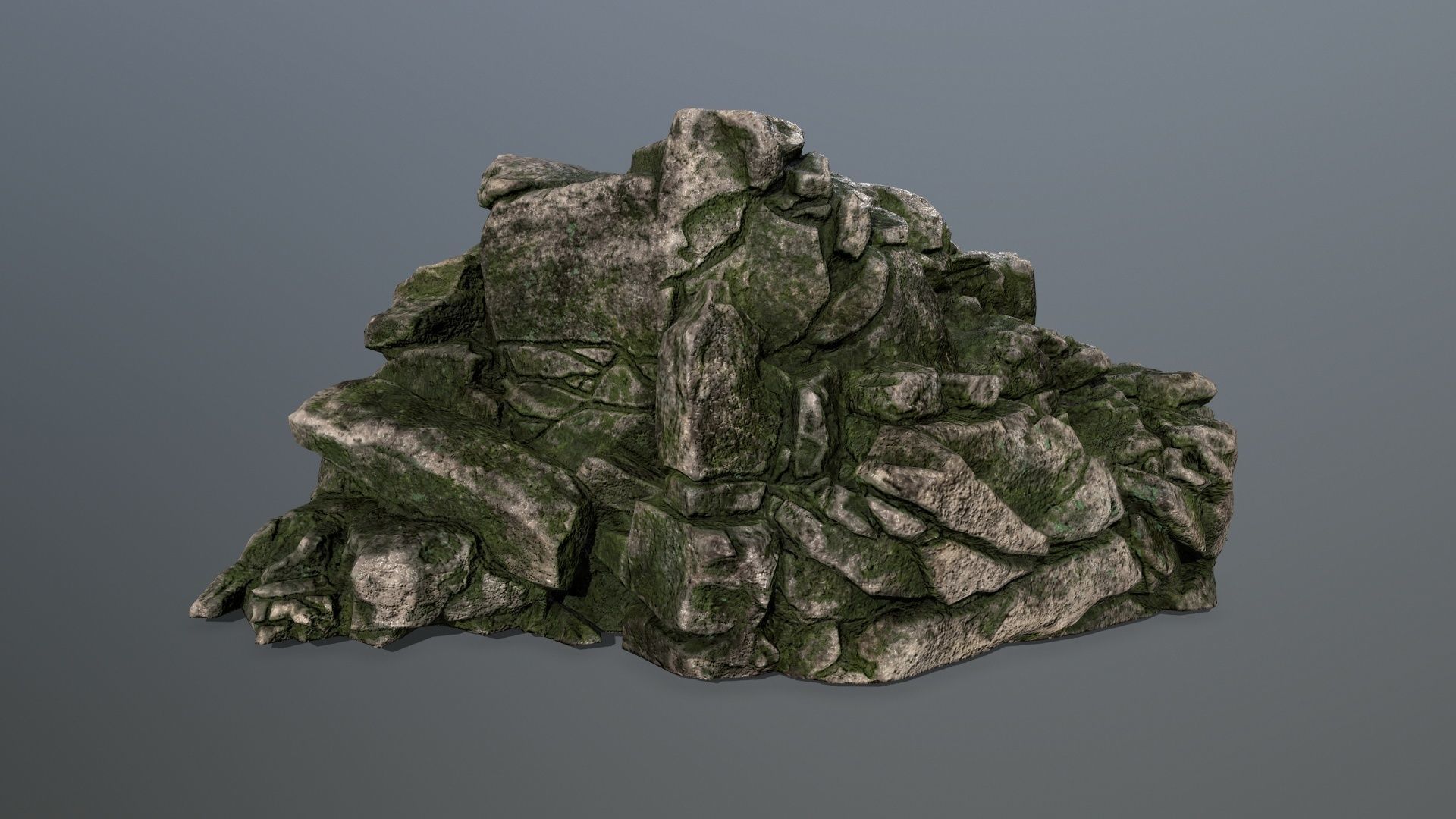 rocks rock Low-poly 3D model_10