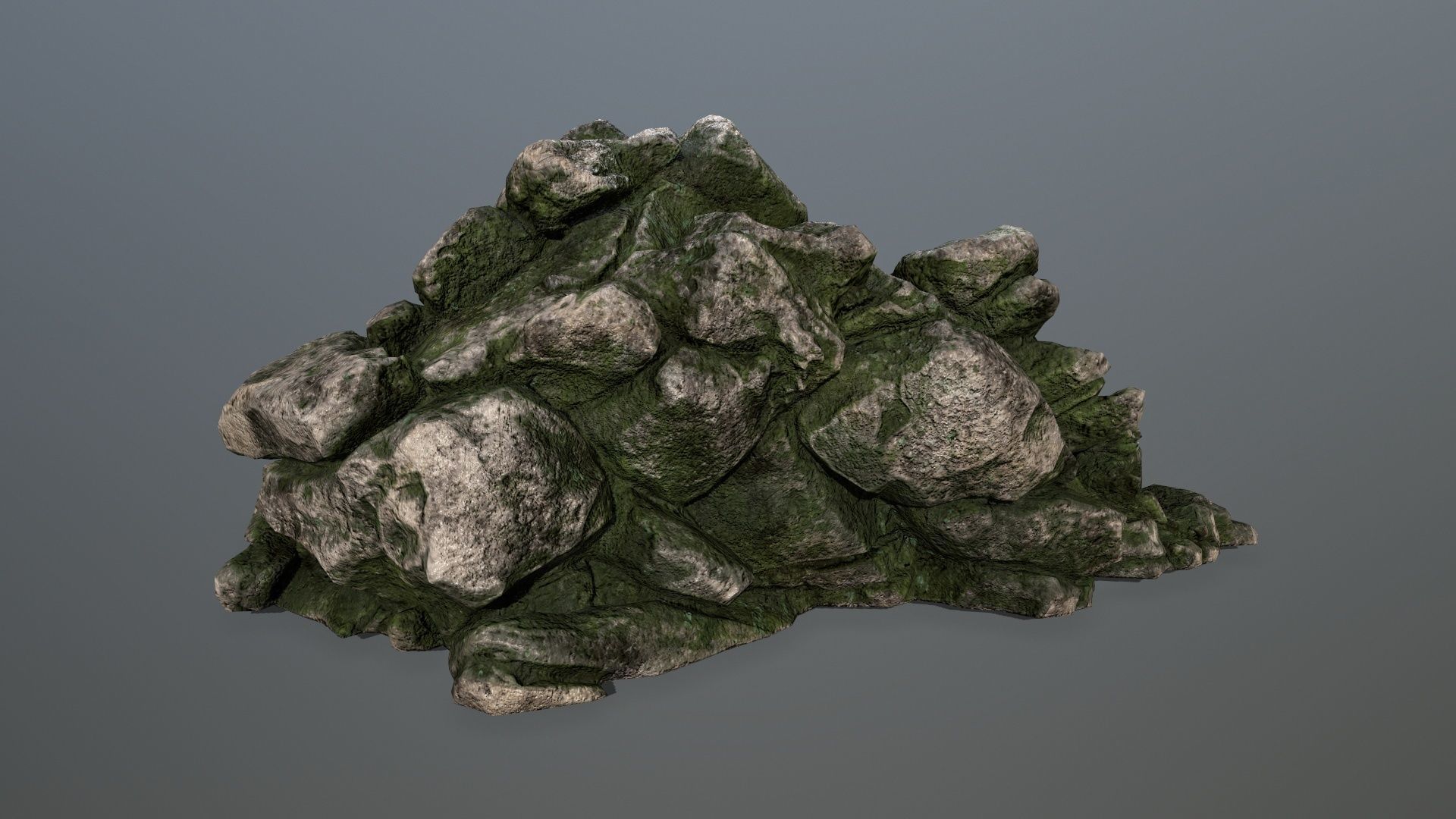 rocks rock Low-poly 3D model_1