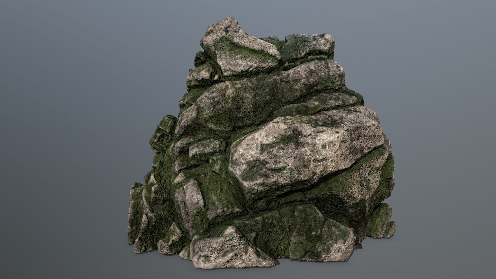 rocks rock Low-poly 3D model_21