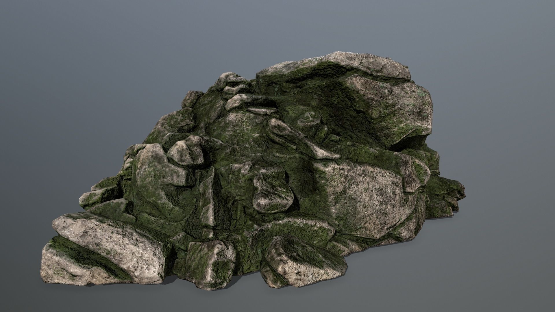 rocks rock Low-poly 3D model_12