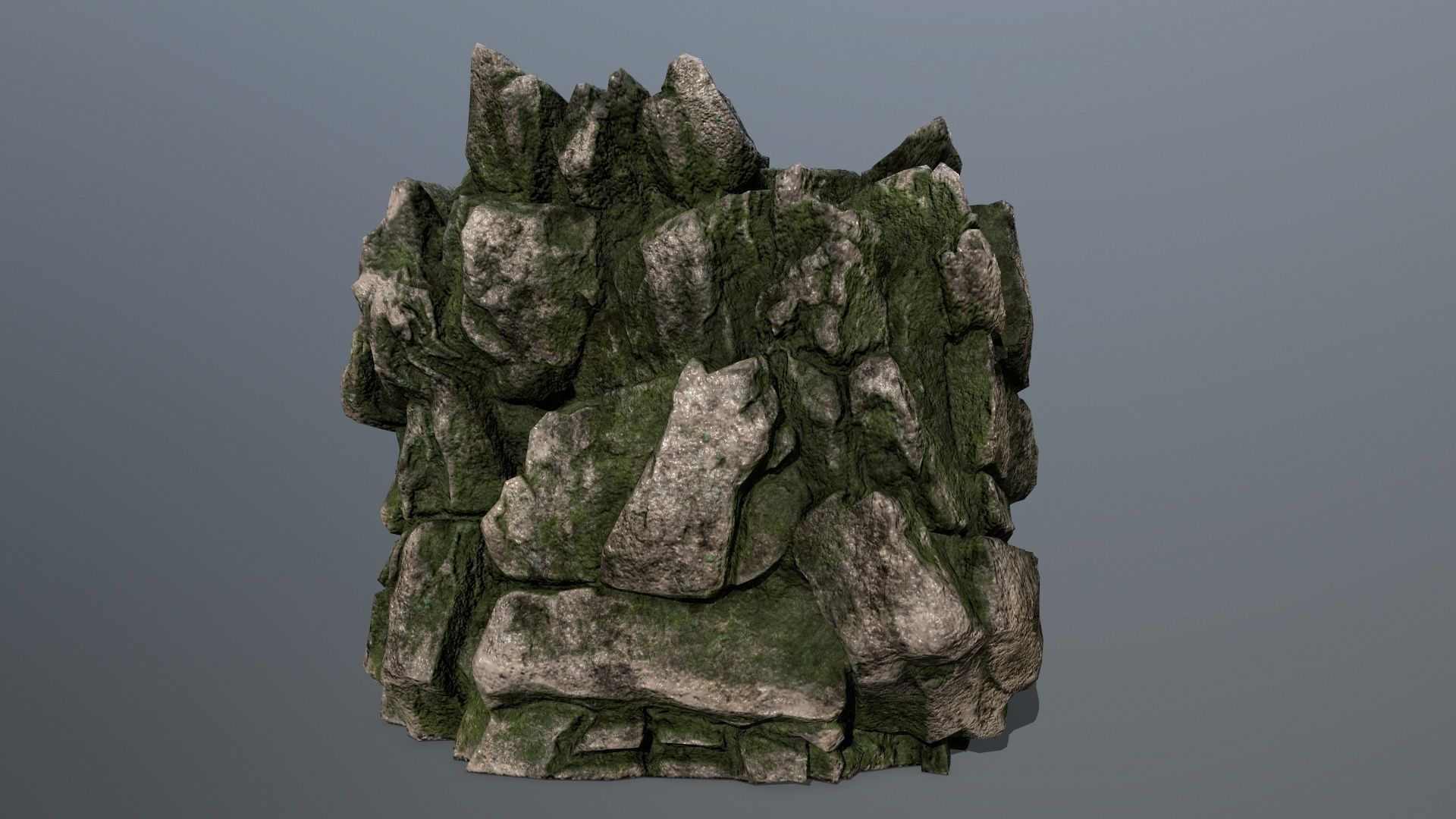 rocks rock Low-poly 3D model_17