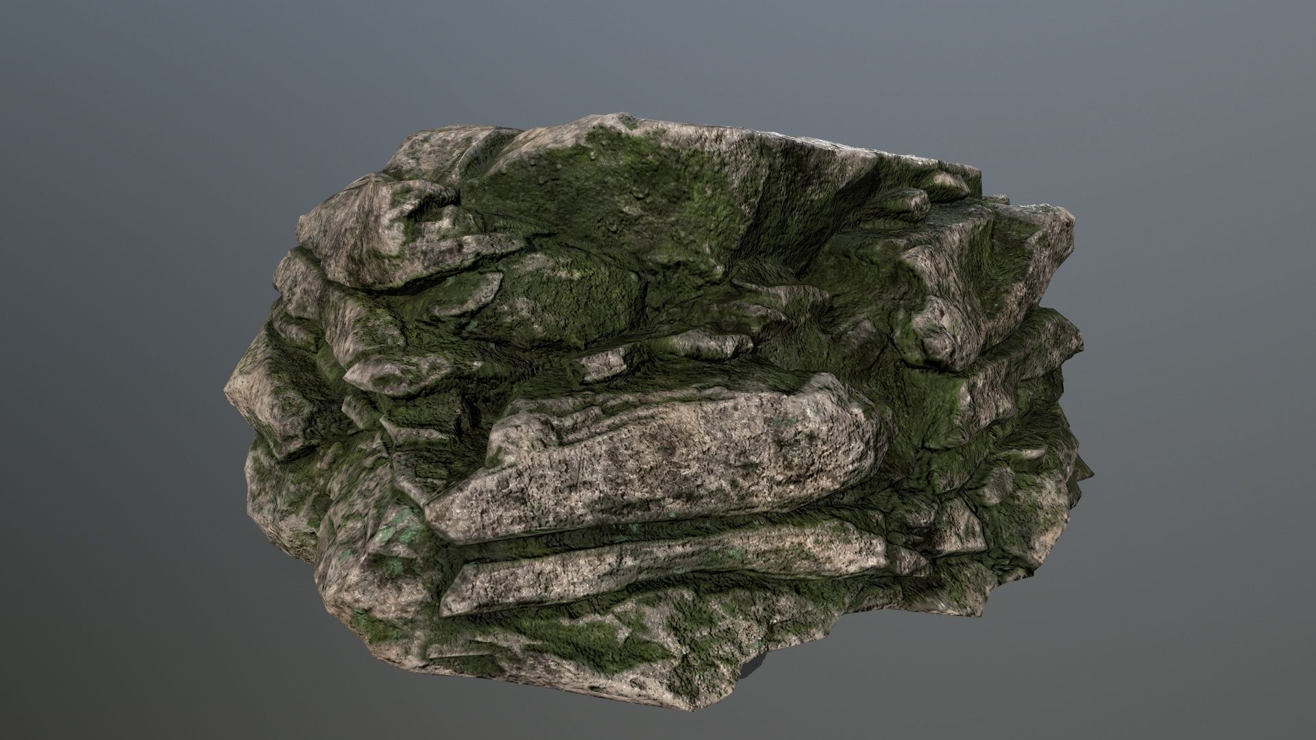 rocks rock Low-poly 3D model_29
