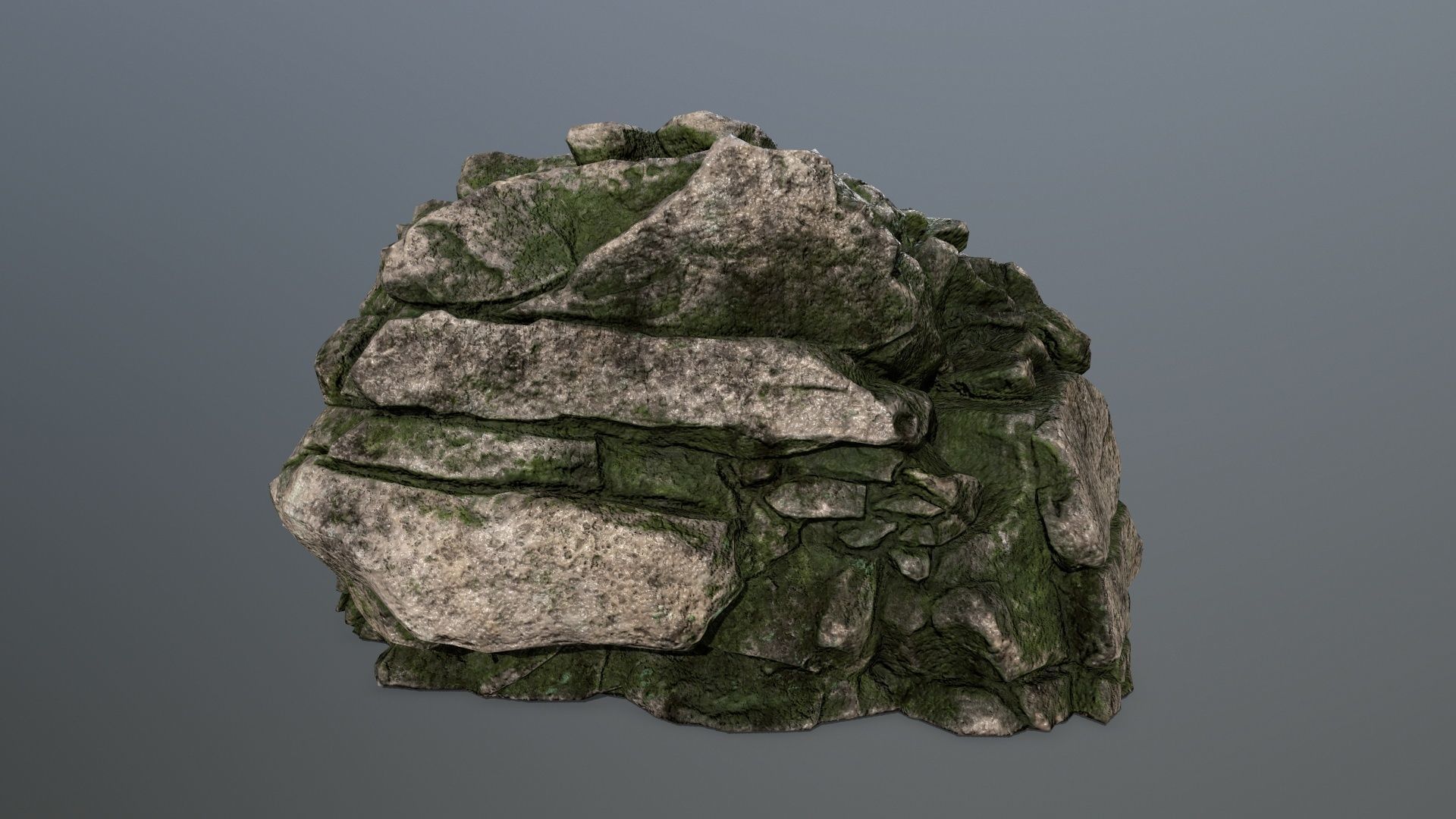 rocks rock Low-poly 3D model_14