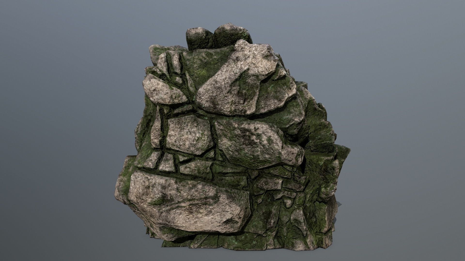 rocks rock Low-poly 3D model_18