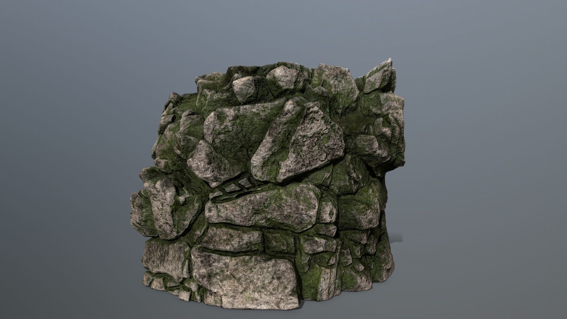rocks rock Low-poly 3D model_20