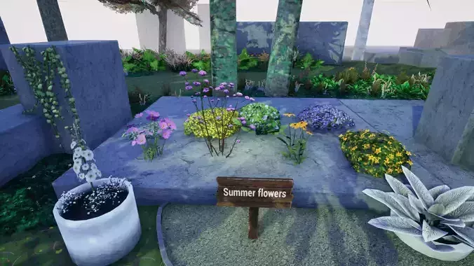 Simplified Summer Flowers set