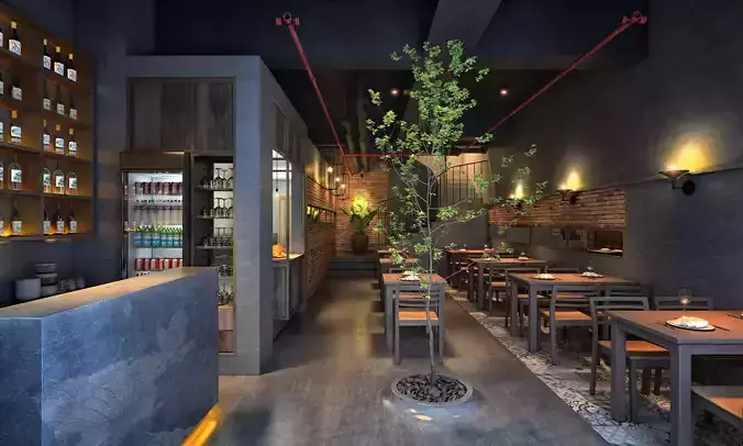 Resraurant Interior 01