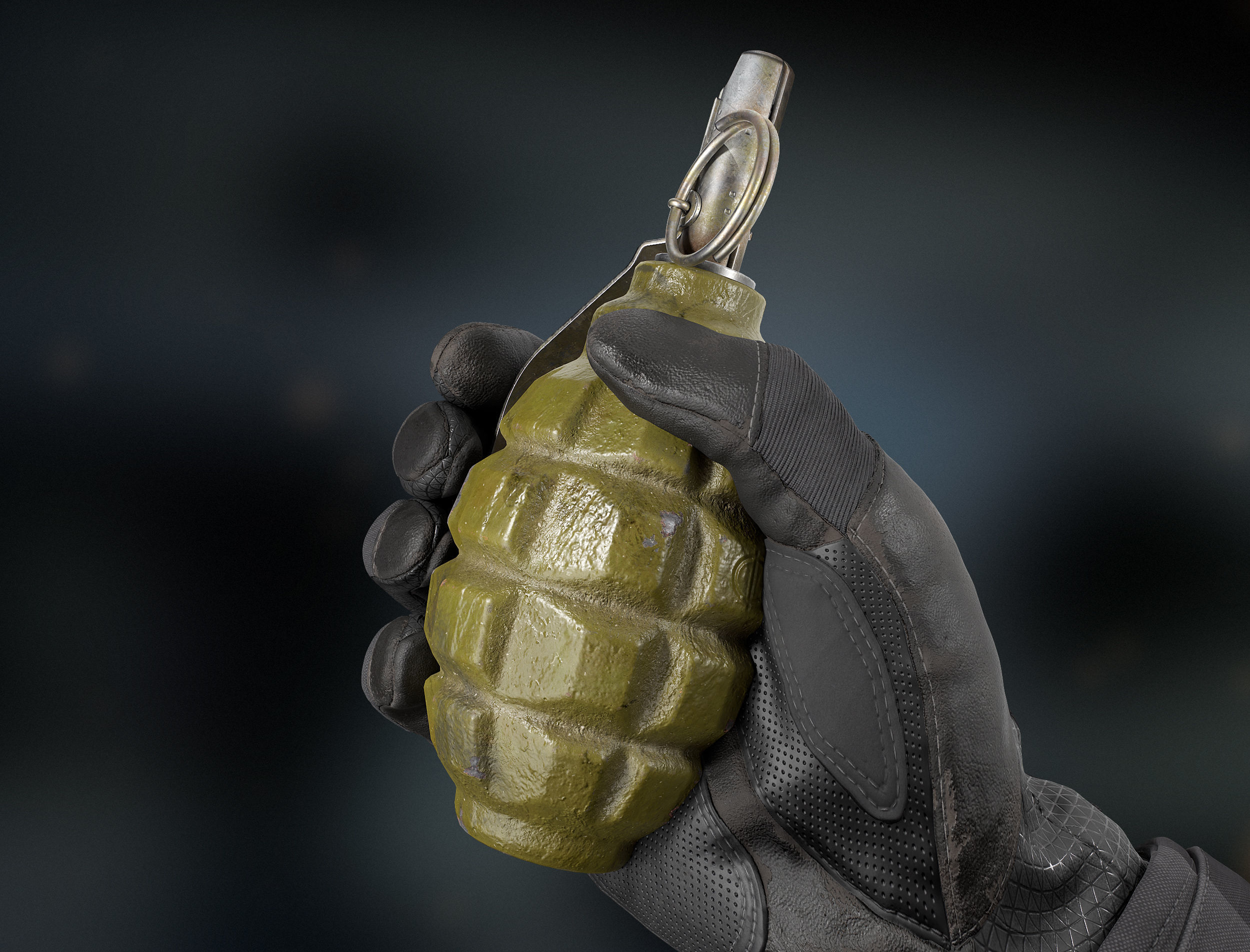 Russian grenades pack  Low-poly 3D model_8