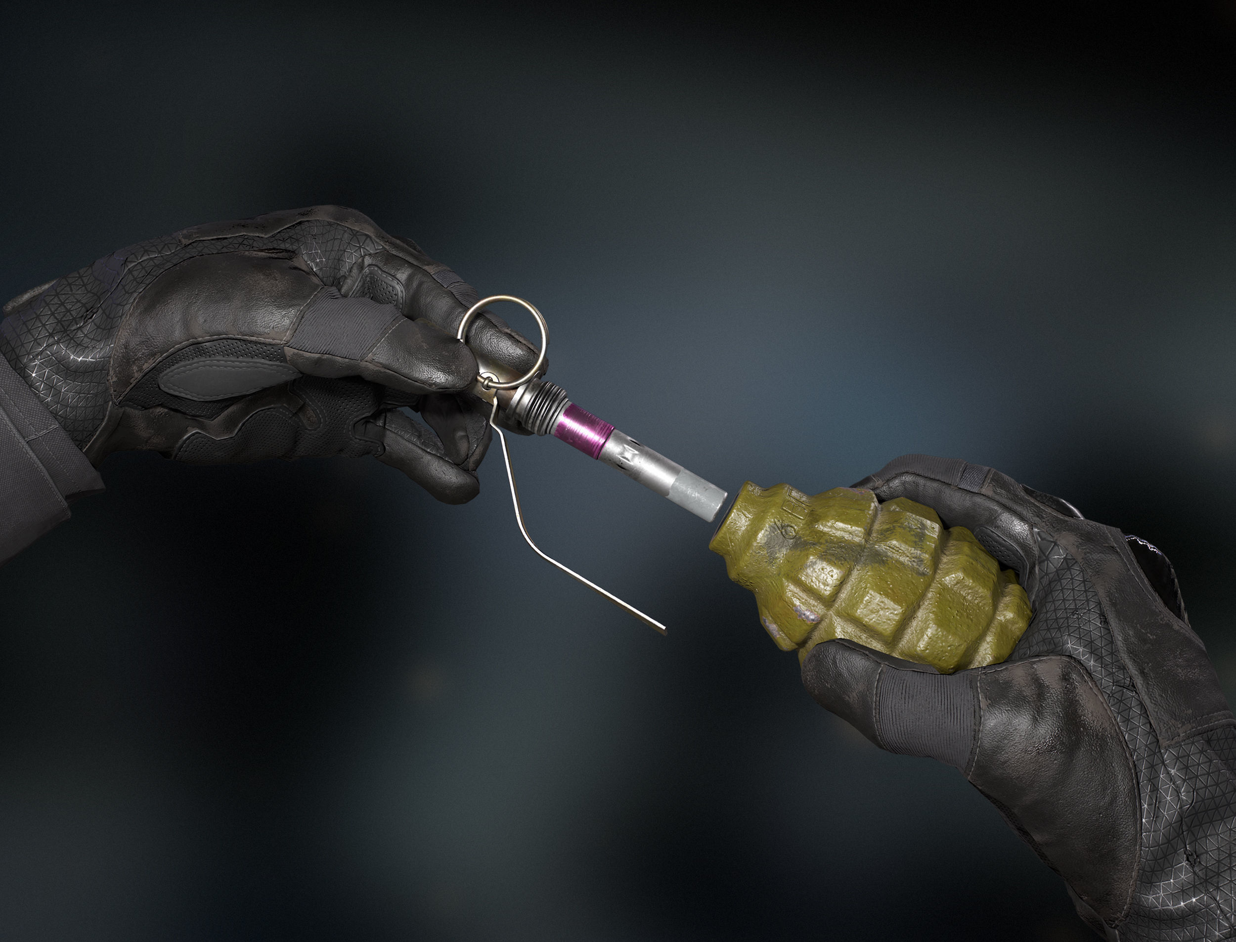 Russian grenades pack  Low-poly 3D model_7