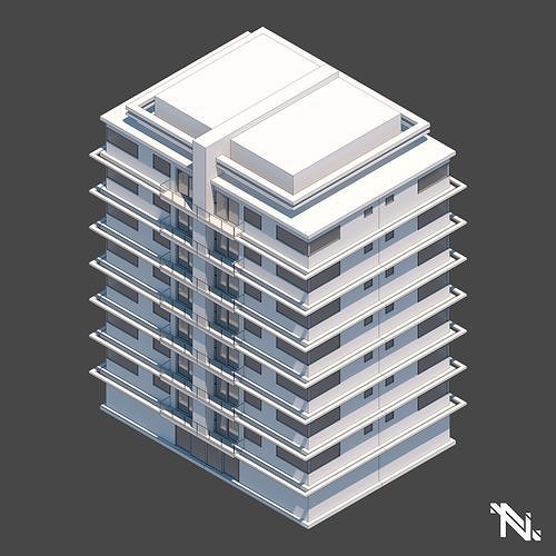 Archviz - Surrounding Composition 02 3D model
