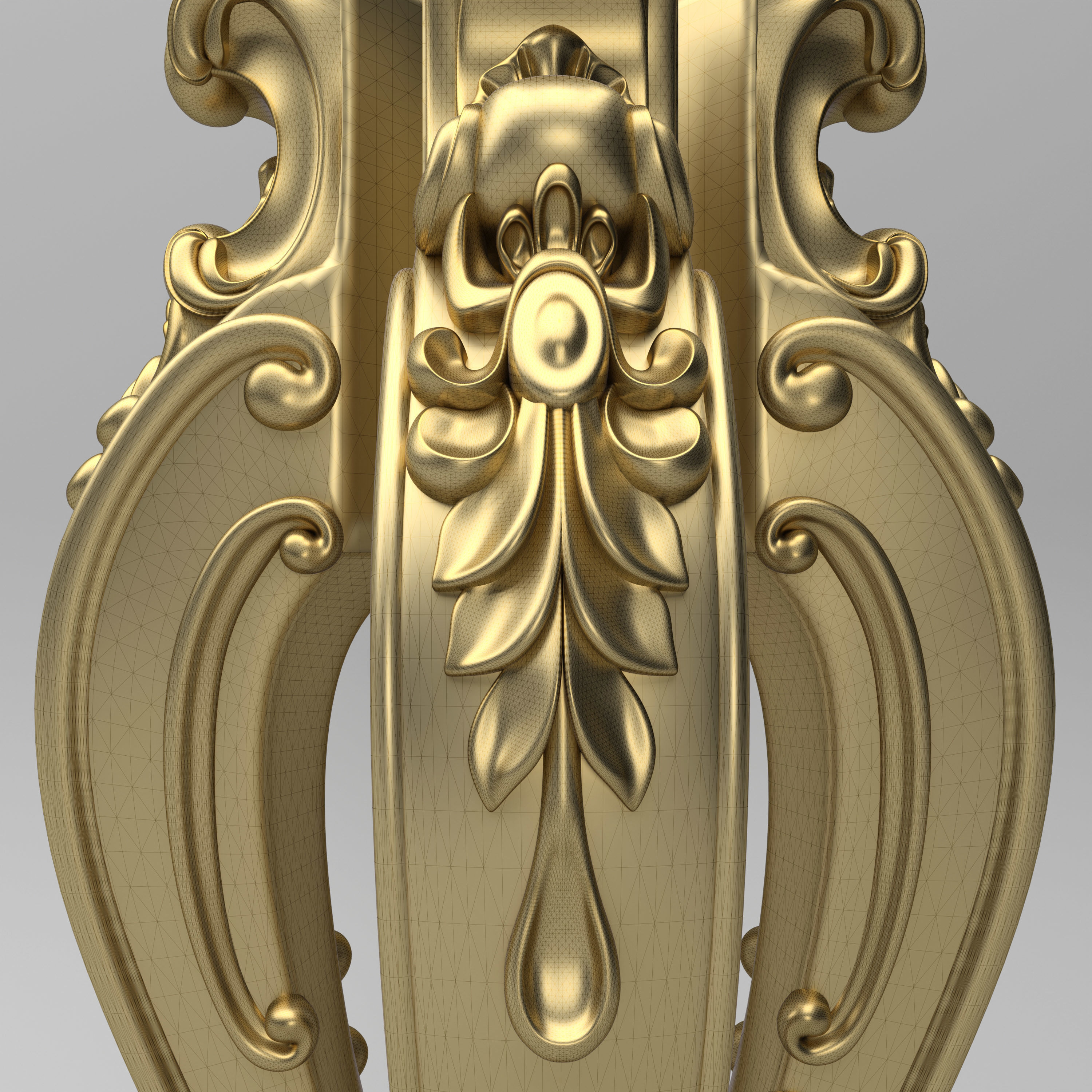 Carved Leg 3D model_6