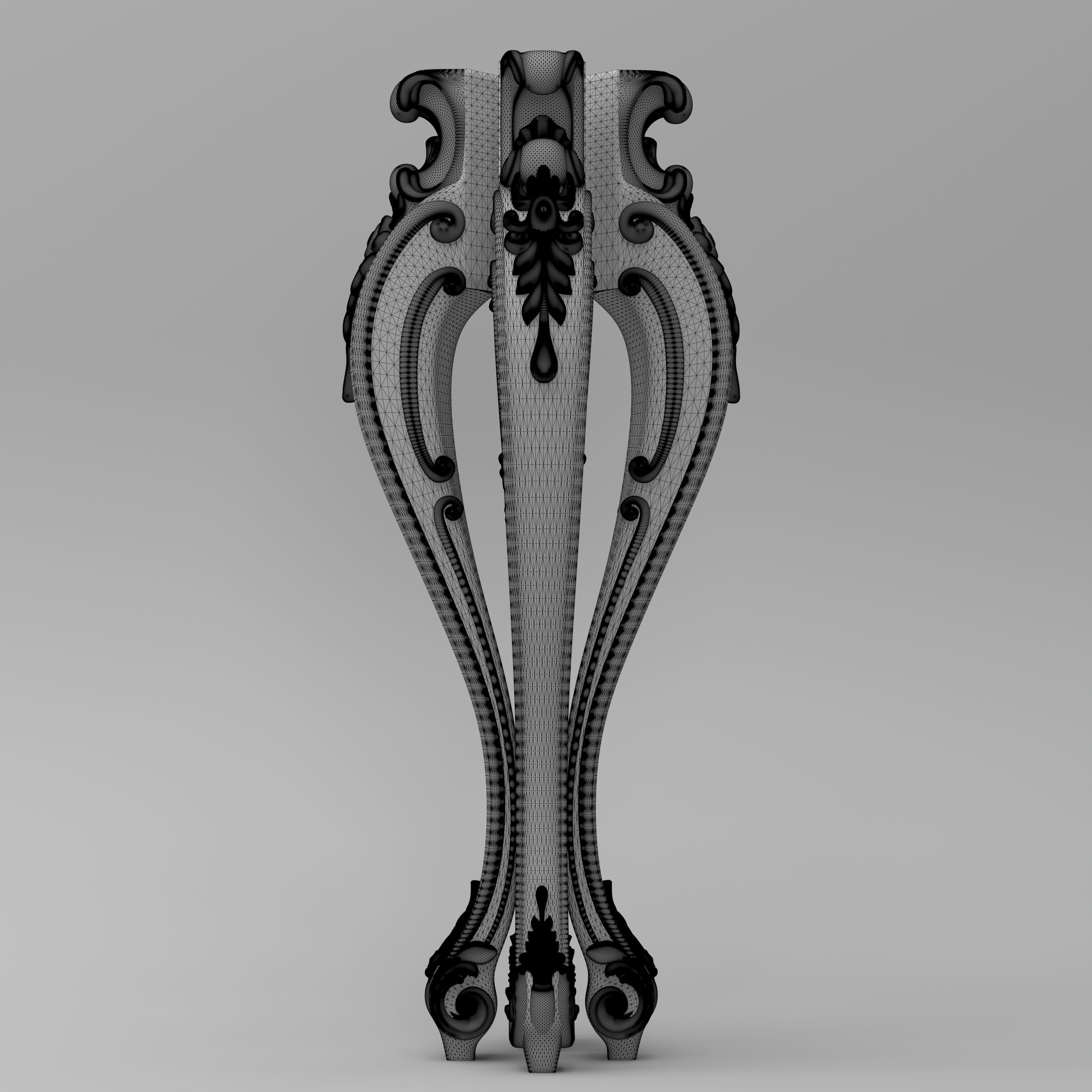 Carved Leg 3D model_7