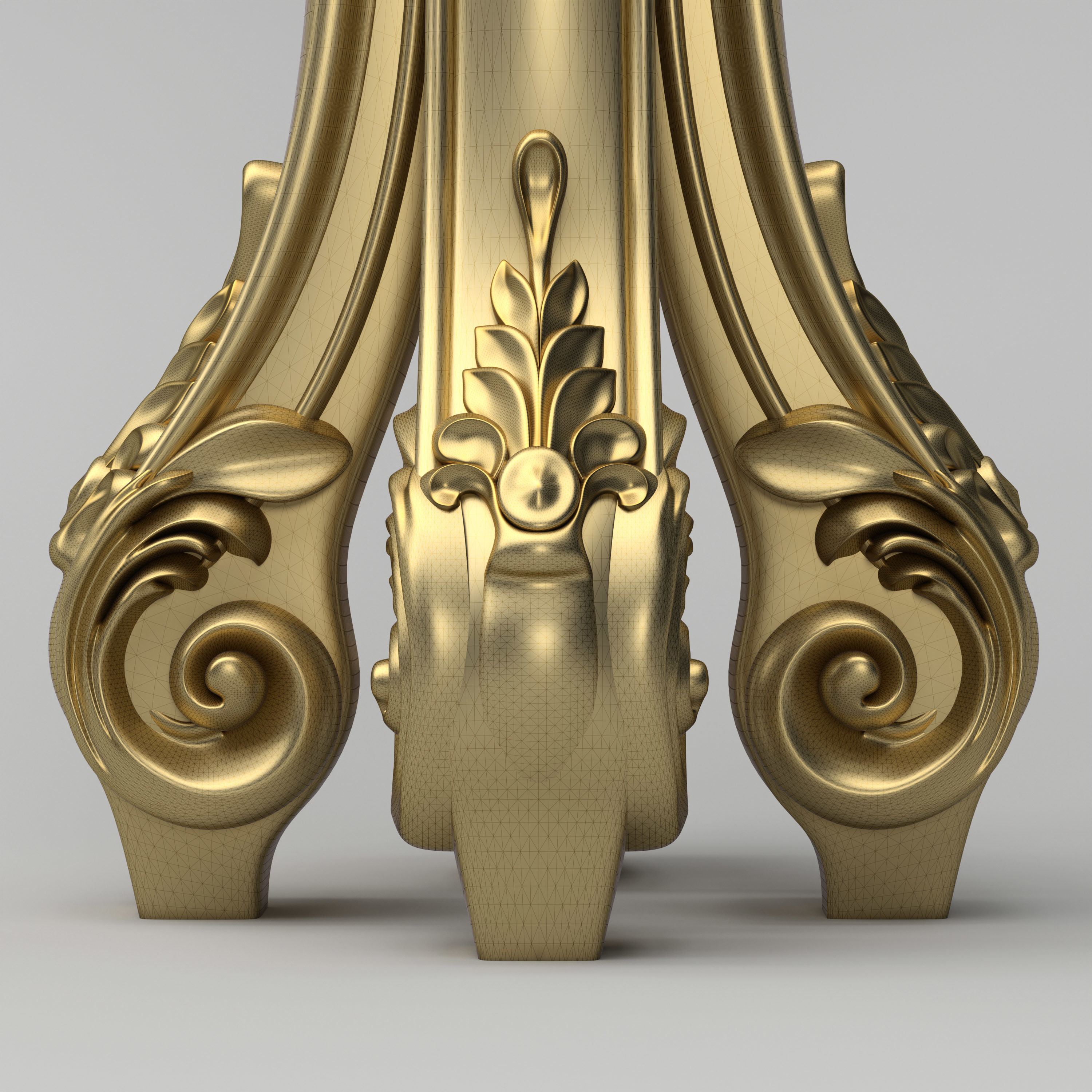 Carved Leg 3D model_5