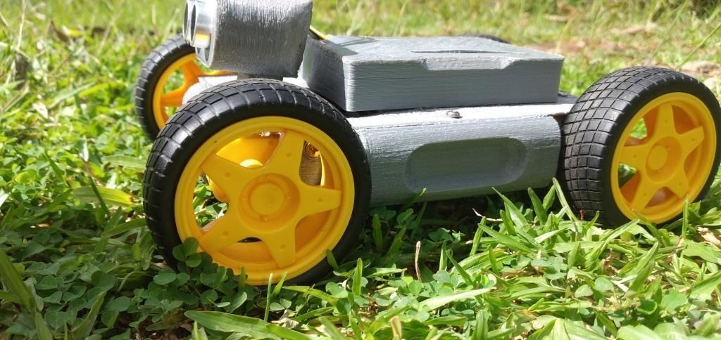 Arduino Obstacle Avoiding Robot Car  Free 3D print model_2